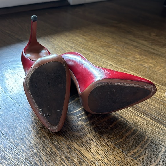 Rare Alaïa Lipstick Red 4.75" Heels 37.5 - Picture 10 of 13